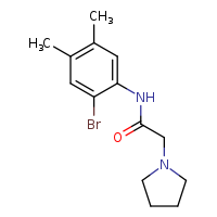 N-(2-bromo-4,5-dimethylphenyl)-2-(pyrrolidin-1-yl)acetamide