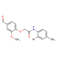 N-(2-bromo-4-methylphenyl)-2-(4-formyl-2-methoxyphenoxy)acetamide