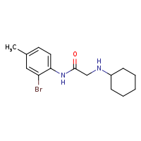 N-(2-bromo-4-methylphenyl)-2-(cyclohexylamino)acetamide