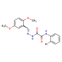 N-(2-bromophenyl)-1-{N'-[(E)-(2,5-dimethoxyphenyl)methylidene]hydrazinecarbonyl}formamide