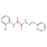 N-(2-bromophenyl)-1-{N'-[(E)-pyridin-2-ylmethylidene]hydrazinecarbonyl}formamide