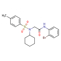 N-(2-bromophenyl)-2-(N-cyclohexyl-4-methylbenzenesulfonamido)acetamide