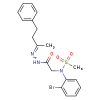 N-(2-bromophenyl)-N-({N'-[(2E)-4-phenylbutan-2-ylidene]hydrazinecarbonyl}methyl)methanesulfonamide