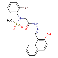 N-(2-bromophenyl)-N-({N'-[(E)-(2-hydroxynaphthalen-1-yl)methylidene]hydrazinecarbonyl}methyl)methanesulfonamide