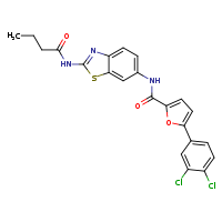 N-(2-butanamido-1,3-benzothiazol-6-yl)-5-(3,4-dichlorophenyl)furan-2-carboxamide