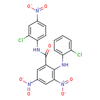 N-(2-chloro-4-nitrophenyl)-2-[(2-chlorophenyl)amino]-3,5-dinitrobenzamide