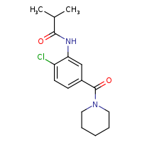 N-[2-chloro-5-(piperidine-1-carbonyl)phenyl]-2-methylpropanamide