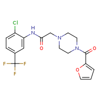 N-[2-chloro-5-(trifluoromethyl)phenyl]-2-[4-(furan-2-carbonyl)piperazin-1-yl]acetamide