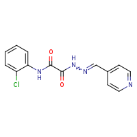 N-(2-chlorophenyl)-1-{N'-[(E)-pyridin-4-ylmethylidene]hydrazinecarbonyl}formamide