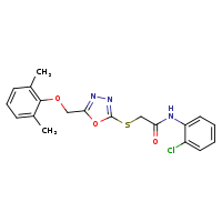 N-(2-chlorophenyl)-2-{[5-(2,6-dimethylphenoxymethyl)-1,3,4-oxadiazol-2-yl]sulfanyl}acetamide