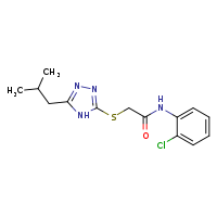 N-(2-chlorophenyl)-2-{[5-(2-methylpropyl)-4H-1,2,4-triazol-3-yl]sulfanyl}acetamide