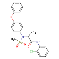 N-(2-chlorophenyl)-2-[N-(4-phenoxyphenyl)methanesulfonamido]propanamide