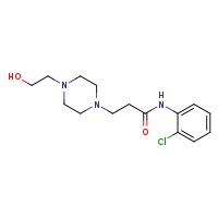 N-(2-chlorophenyl)-3-[4-(2-hydroxyethyl)piperazin-1-yl]propanamide