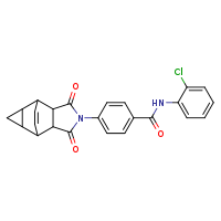 N-(2-chlorophenyl)-4-{3,5-dioxo-4-azatetracyclo[5.3.2.0²,?.0?,¹?]dodec-11-en-4-yl}benzamide