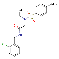 N-[(2-chlorophenyl)methyl]-2-(N-ethyl-4-methylbenzenesulfonamido)acetamide