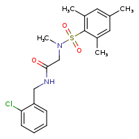 N-[(2-chlorophenyl)methyl]-2-(N-methyl-2,4,6-trimethylbenzenesulfonamido)acetamide