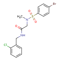 N-[(2-chlorophenyl)methyl]-2-(N-methyl-4-bromobenzenesulfonamido)acetamide