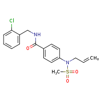 N-[(2-chlorophenyl)methyl]-4-[N-(prop-2-en-1-yl)methanesulfonamido]benzamide