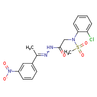 N-(2-chlorophenyl)-N-({N'-[(1E)-1-(3-nitrophenyl)ethylidene]hydrazinecarbonyl}methyl)methanesulfonamide