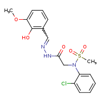 N-(2-chlorophenyl)-N-({N'-[(E)-(2-hydroxy-3-methoxyphenyl)methylidene]hydrazinecarbonyl}methyl)methanesulfonamide