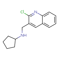N-[(2-chloroquinolin-3-yl)methyl]cyclopentanamine