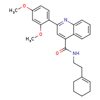 N-[2-(cyclohex-1-en-1-yl)ethyl]-2-(2,4-dimethoxyphenyl)quinoline-4-carboxamide