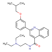 N-[2-(diethylamino)ethyl]-2-[3-(2-methylpropoxy)phenyl]quinoline-4-carboxamide