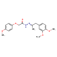 N'-[(2E)-1-(3,4-dimethoxyphenyl)propan-2-ylidene]-2-(4-methoxyphenoxy)acetohydrazide