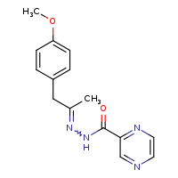 N'-[(2E)-1-(4-methoxyphenyl)propan-2-ylidene]pyrazine-2-carbohydrazide