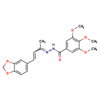 N'-[(2E,3E)-4-(2H-1,3-benzodioxol-5-yl)but-3-en-2-ylidene]-3,4,5-trimethoxybenzohydrazide