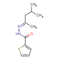 N'-[(2E)-4-methylpentan-2-ylidene]thiophene-2-carbohydrazide
