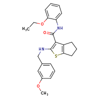 N-(2-ethoxyphenyl)-2-{[(3-methoxyphenyl)methyl]amino}-4H,5H,6H-cyclopenta[b]thiophene-3-carboxamide