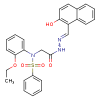 N-(2-ethoxyphenyl)-N-({N'-[(E)-(2-hydroxynaphthalen-1-yl)methylidene]hydrazinecarbonyl}methyl)benzenesulfonamide
