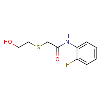 N-(2-fluorophenyl)-2-[(2-hydroxyethyl)sulfanyl]acetamide