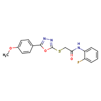N-(2-fluorophenyl)-2-{[5-(4-methoxyphenyl)-1,3,4-oxadiazol-2-yl]sulfanyl}acetamide