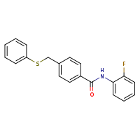 N-(2-fluorophenyl)-4-[(phenylsulfanyl)methyl]benzamide