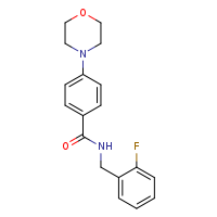 N-[(2-fluorophenyl)methyl]-4-(morpholin-4-yl)benzamide