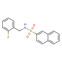N-[(2-fluorophenyl)methyl]naphthalene-2-sulfonamide