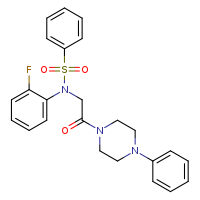 N-(2-fluorophenyl)-N-[2-oxo-2-(4-phenylpiperazin-1-yl)ethyl]benzenesulfonamide