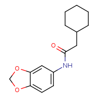N-(2H-1,3-benzodioxol-5-yl)-2-cyclohexylacetamide