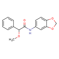 N-(2H-1,3-benzodioxol-5-yl)-2-methoxy-2-phenylacetamide