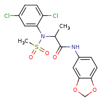 N-(2H-1,3-benzodioxol-5-yl)-2-[N-(2,5-dichlorophenyl)methanesulfonamido]propanamide