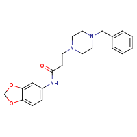 N-(2H-1,3-benzodioxol-5-yl)-3-(4-benzylpiperazin-1-yl)propanamide