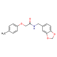 N-(2H-1,3-benzodioxol-5-ylmethyl)-2-(4-methylphenoxy)acetamide