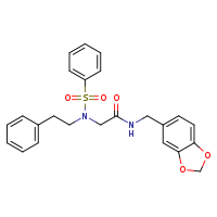 N-(2H-1,3-benzodioxol-5-ylmethyl)-2-[N-(2-phenylethyl)benzenesulfonamido]acetamide