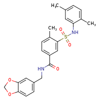 N-(2H-1,3-benzodioxol-5-ylmethyl)-3-[(2,5-dimethylphenyl)sulfamoyl]-4-methylbenzamide