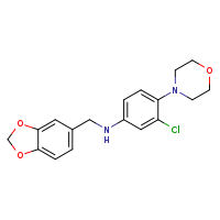 N-(2H-1,3-benzodioxol-5-ylmethyl)-3-chloro-4-(morpholin-4-yl)aniline