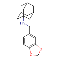 N-(2H-1,3-benzodioxol-5-ylmethyl)adamantan-1-amine