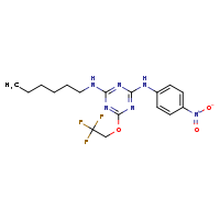 N2-hexyl-N4-(4-nitrophenyl)-6-(2,2,2-trifluoroethoxy)-1,3,5-triazine-2,4-diamine