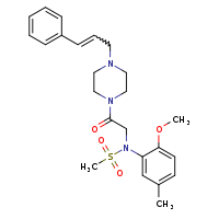 N-(2-methoxy-5-methylphenyl)-N-(2-oxo-2-{4-[(2E)-3-phenylprop-2-en-1-yl]piperazin-1-yl}ethyl)methanesulfonamide